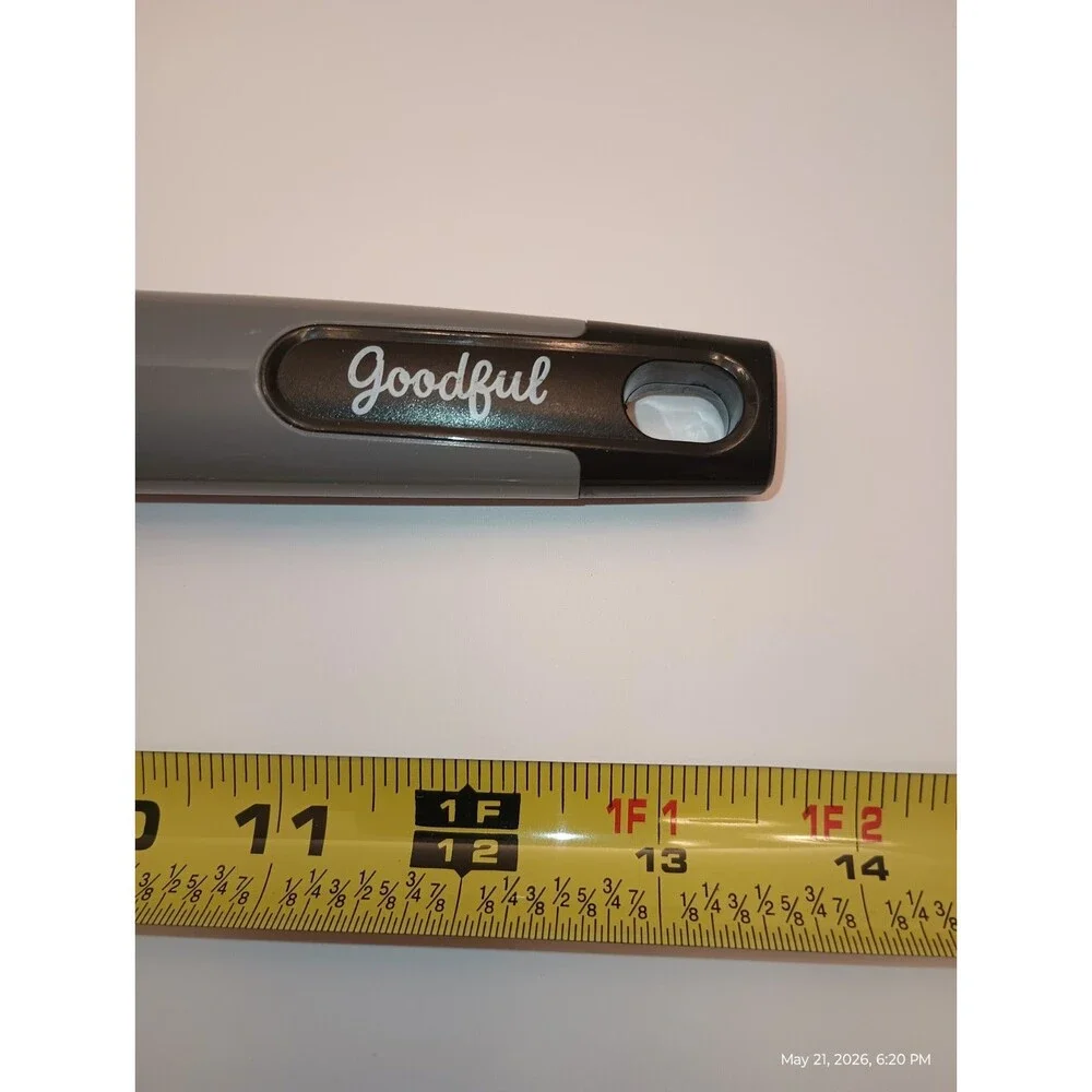 Goodful Slotted Turner Spatula, Black/Gray, Handle, Solid Pattern. NICE!